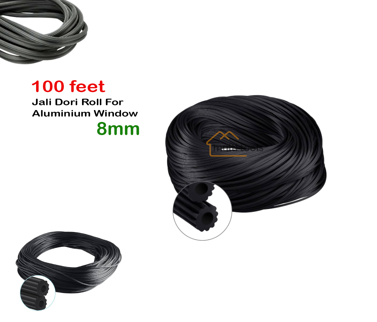  100 Feet Jali Dori Roll 8Mm For Aluminium Window